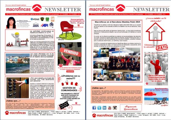 Macrofincas - Newsletter Noviembre 2014
